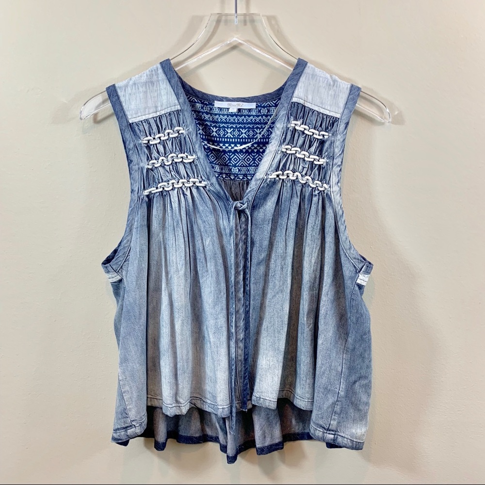 Miss Me Denim Vest Size M